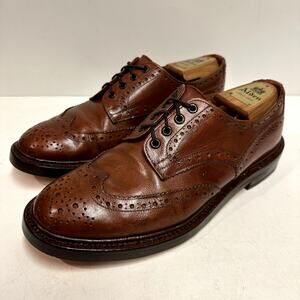 FULL RESOLE Tricker's Bourton Country Shoe - Caramel Kudu England UK 8 / US 9.5